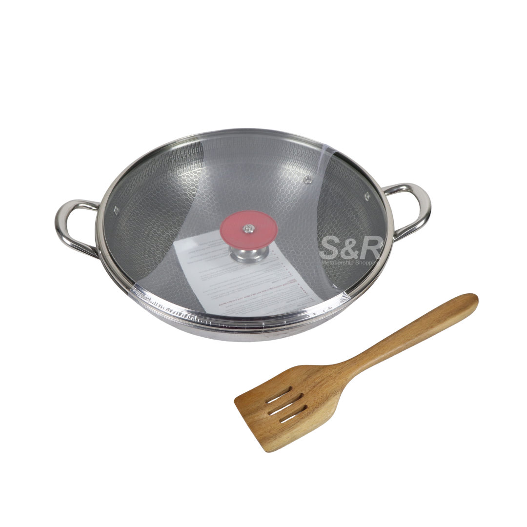 Denmark 3-piece Nonstick Stainless Steel Wok Set
